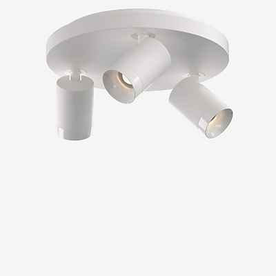Grau Set Aufbaustrahler LED 3-flammig - rund, weiß