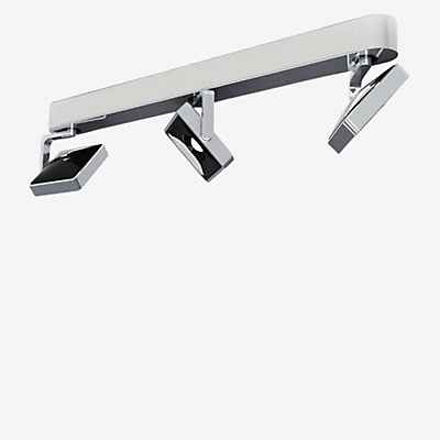Grau Studio Aufbaustrahler LED 3-flammig - linear, chrom/schwarz - 2.700 K