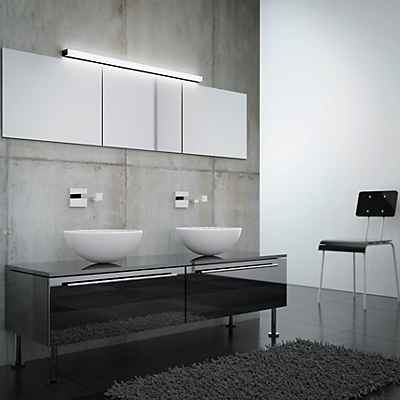 Helestra Lado Spiegelleuchte LED, schwarz - 90 x 6 cm