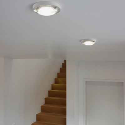 LED Deckeneinbaustrahler Lug in Weiß-matt und Transparent 14W 1610lm 120mm günstig online kaufen