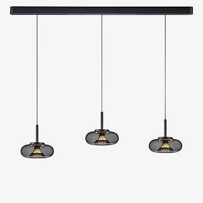 Helestra Sica Pendelleuchte LED 3-flammig, schwarz/gold