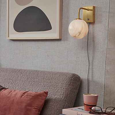 IT'S ABOUT ROMI Carrara Wandlampe gold/marmor günstig online kaufen