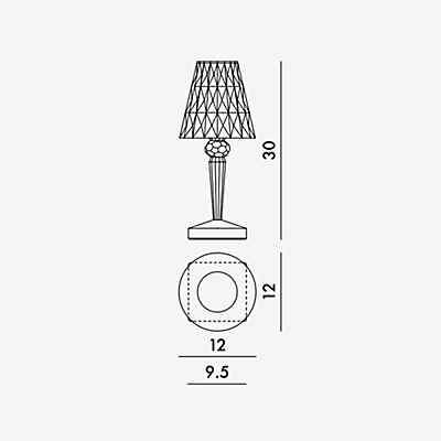Kartell Battery LED, pink