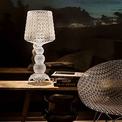 Kartell Kabuki Mini Tischleuchte LED, kristallklar