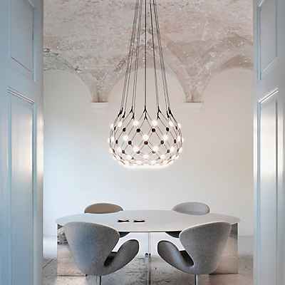 Luceplan Mesh Pendelleuchte Led, ø100 Cm - Abhängung 300 Cm