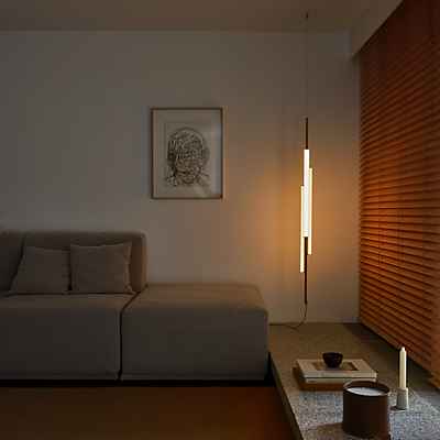 Marset Ambrosia V Pendelleuchte LED, gold - 130 cm - 2.700 K