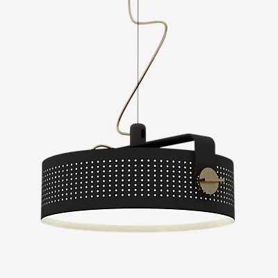 Martinelli Luce Modena Pendelleuchte LED, schwarz/gold