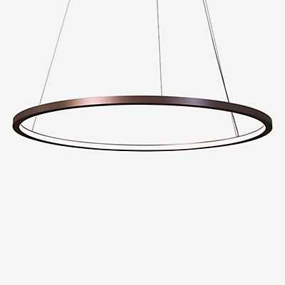 Mawa Berliner Ring Pendelleuchte LED Inlight, Ring bronze/Baldachin weiß matt - ø120 cm/7,6 cm - inlight - phasendimmbar - 82,2 W