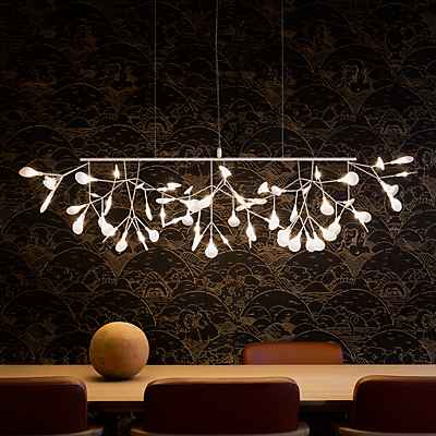 Moooi Heracleum Linear Pendelleuchte LED, weiß - Kabellänge 4 m
