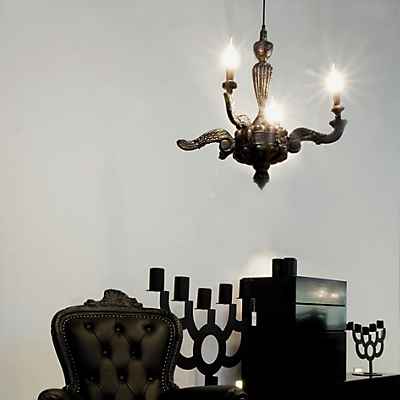 Moooi Smoke Chandelier, schwarz günstig online kaufen