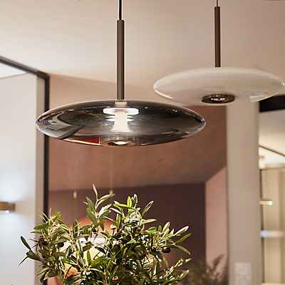 Neuhaus PURE® by Paul Neuhaus E-Vitrum Pendelleuchte LED, platin gebürstet