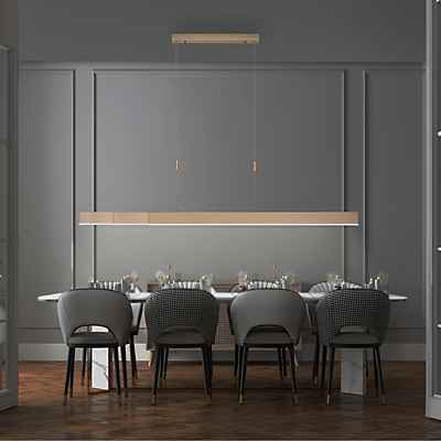 Neuhaus PURE® by Paul Neuhaus Moto Pendelleuchte LED, imperial gold - e-SLIDE®