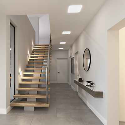 Nimbus Modul Q Deckenleuchte LED, 28 cm - opal - 3.000 K - inkl. Betriebsgerät - fix