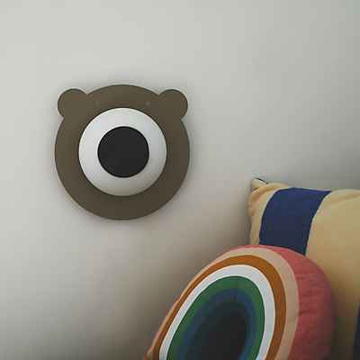 Nordlux Bruna Bear Wandleuchte, braun