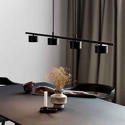 Nordlux Clyde Pendelleuchte LED 4-flammig - linear, schwarz