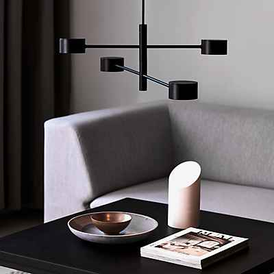 Nordlux Clyde Pendelleuchte LED 4-flammig, schwarz