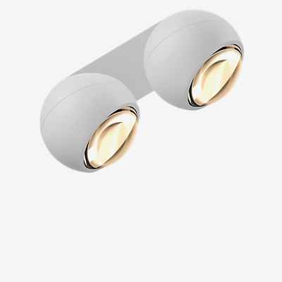 Occhio Io Giro Doppio Volt C Strahler LED, Kopf weiß matt/Baldachin weiß matt - 2.700 K