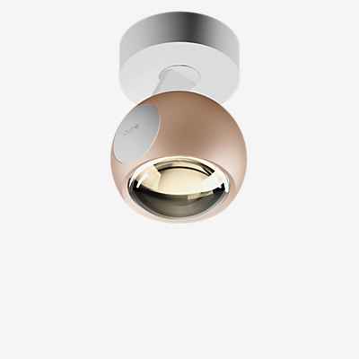 Occhio Io Pico Up C Strahler LED, Kopf gold matt/Abdeckung weiß matt/Body weiß matt/Fuß weiß matt - 2.700 K