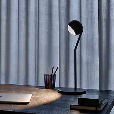 Occhio Io Tavolo C Tischleuchte LED, Kopf schwarz matt/Abdeckung schwarz matt/Body schwarz matt/Fuß schwarz matt - 2.700 K