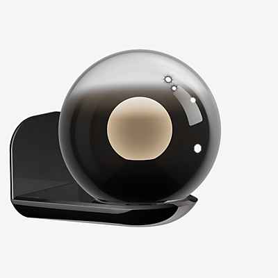 Occhio Luna Parete Wandleuchte LED, dark chrome - mit Abdeckung günstig online kaufen