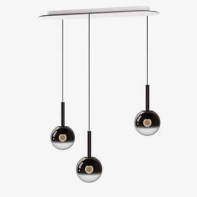 Occhio Luna Sospeso Cloud 3 L Fix 170 Pendelleuchte LED, Kopf phantom/Baldachin weiß matt - ø16 cm/ø16 cm/ø16 cm
