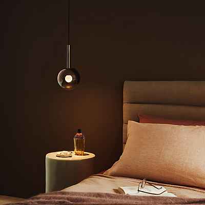 Occhio Luna Sospeso Var Up Pendelleuchte LED, phantom - ø12,5 cm