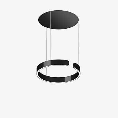 Occhio Mito Sospeso 40 Fix Up Table Pendelleuchte LED, Kopf black phantom/Baldachin schwarz matt