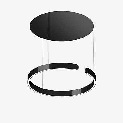 Occhio Mito Sospeso 60 Fix Up Room Pendelleuchte LED, Kopf black phantom/Baldachin schwarz matt