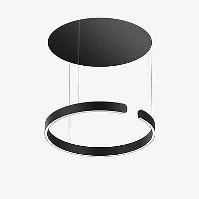 Occhio Mito Sospeso 60 Variabel Up Table Pendelleuchte LED, Kopf schwarz matt/Baldachin schwarz matt - Occhio Air