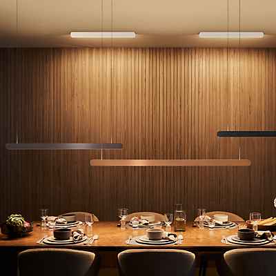 Occhio Mito Volo 100 Var Up Room Pendelleuchte LED, Kopf bronze/Baldachin schwarz matt - DALI