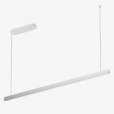 Occhio Mito Volo 140 Fix Up Table Pendelleuchte LED, Kopf silber matt/Baldachin weiß matt - DALI