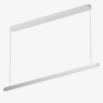 Occhio Mito Volo 140 Var Up Room Pendelleuchte LED, Kopf silber matt/Baldachin weiß matt - Occhio Air