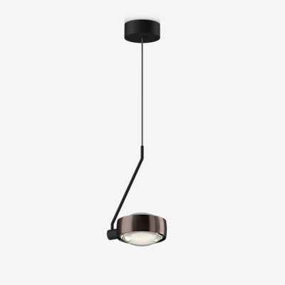 Occhio Sento Filo 280 Fix Up D Pendelleuchte LED, Kopf phantom/Body schwarz matt/Baldachin schwarz matt - 3.000 K - Occhio Air