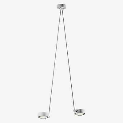 Occhio Sento Soffitto Due 125 Up E Deckenleuchte LED 2-flammig, Kopf weiß matt/Body weiß matt/Baldachin weiß matt - 3.000 K