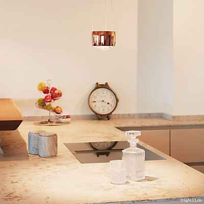 Occhio Sento Sospeso Var Up D Pendelleuchte LED, roségold - 3.000 K - Occhio Air