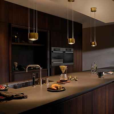 Occhio Sento Sospeso Var Up E Pendelleuchte LED, schwarz matt - 3.000 K - Occhio Air
