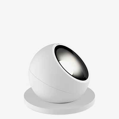 Occhio Sito R Basso Volt C80 Bodenstrahler LED Outdoor, Kopf weiß matt/Fuß weiß matt - 3.000 K