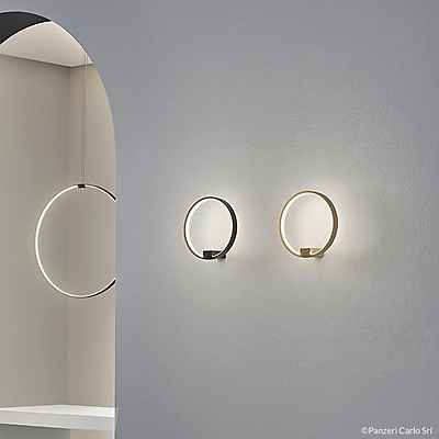 Panzeri Zero Round Wandleuchte LED, messing A03319.025.0501