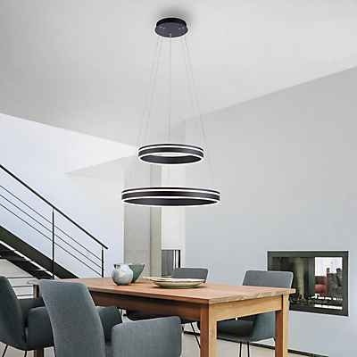 PAUL NEUHAUS Q-Vito Pendelleuchte LED 2-flammig, anthrazit