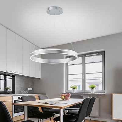 PAUL NEUHAUS Q-Vito Pendelleuchte LED, silber - 59 cm