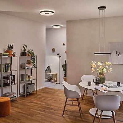 Paulmann Puric Pane Deckenleuchte LED, schwarz - Zigbee