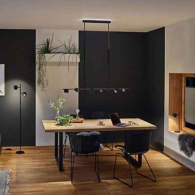 Paulmann Puric Pane Pendelleuchte LED linear, schwarz