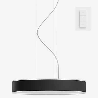 Philips Hue White Ambiance Enrave Pendelleuchte LED mit Dimmschalter, schwarz