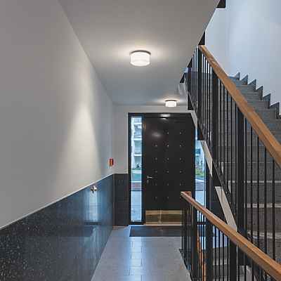 Serien Lighting Curling Deckenleuchte LED, acrylglas - S - außendiffusor klar/innendiffusor zylindrisch - 2.700 K