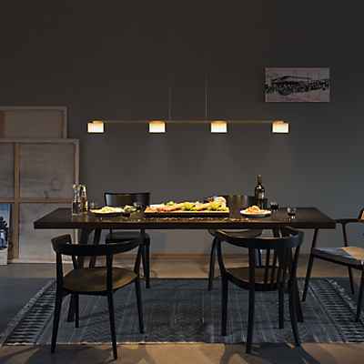 Serien Lighting Reef Bar Pendelleuchte 4-flammig, Aluminium gebürstet günstig online kaufen