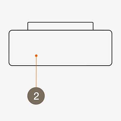 Serien Lighting Schirmeinheit für Curling Decken- und Pendelleuchte LED, medium, klar