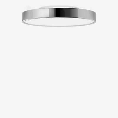 Serien Lighting Slice² Pi Deckenleuchte LED, chrom glänzend - ø22,5 cm - 3.000 K - mit Indirektanteil