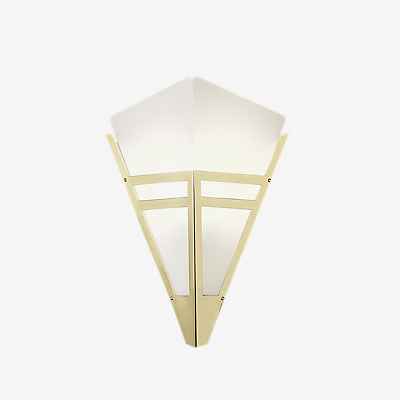 Tecnolumen Art Déco WAD 36 Wandleuchte, messing