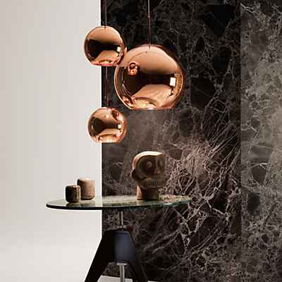 Tom Dixon Copper Round Pendelleuchte LED, Kupfer - ø25 cm günstig online kaufen