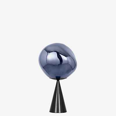 Tom Dixon Melt Cone Fat Tischleuchte LED, schwarz/rauch günstig online kaufen